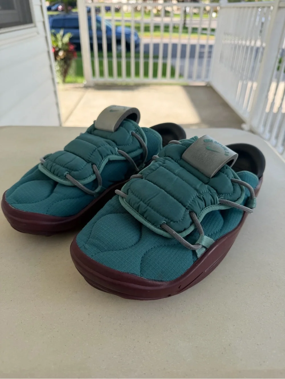 Nike Offline 3.0 Men 10 Mule Slippers Dark Teal Green-Bicoastal-BlackDJ5226-300